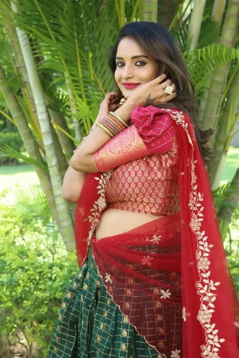 Indian Actress Sreelu at Kotha Rangula Prapancham Movie Launch